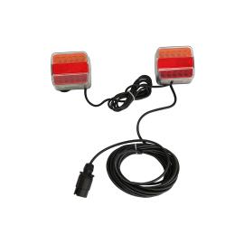 KIT 2 FARI MAGNETICI A LED FILO 7,5m 12/24V